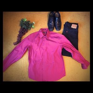 Express 1MX large modern fit dress shirt